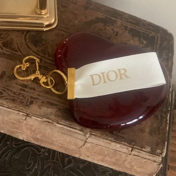 Dior Red Key & Card Holder - Picture 2 of 5